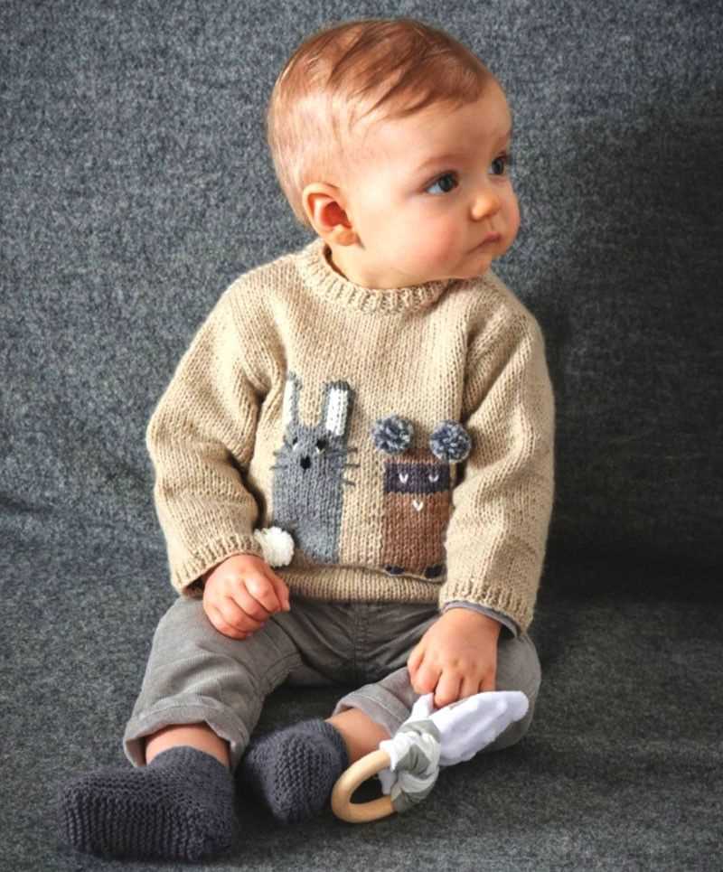 Free knitting patterns for baby boy sweaters