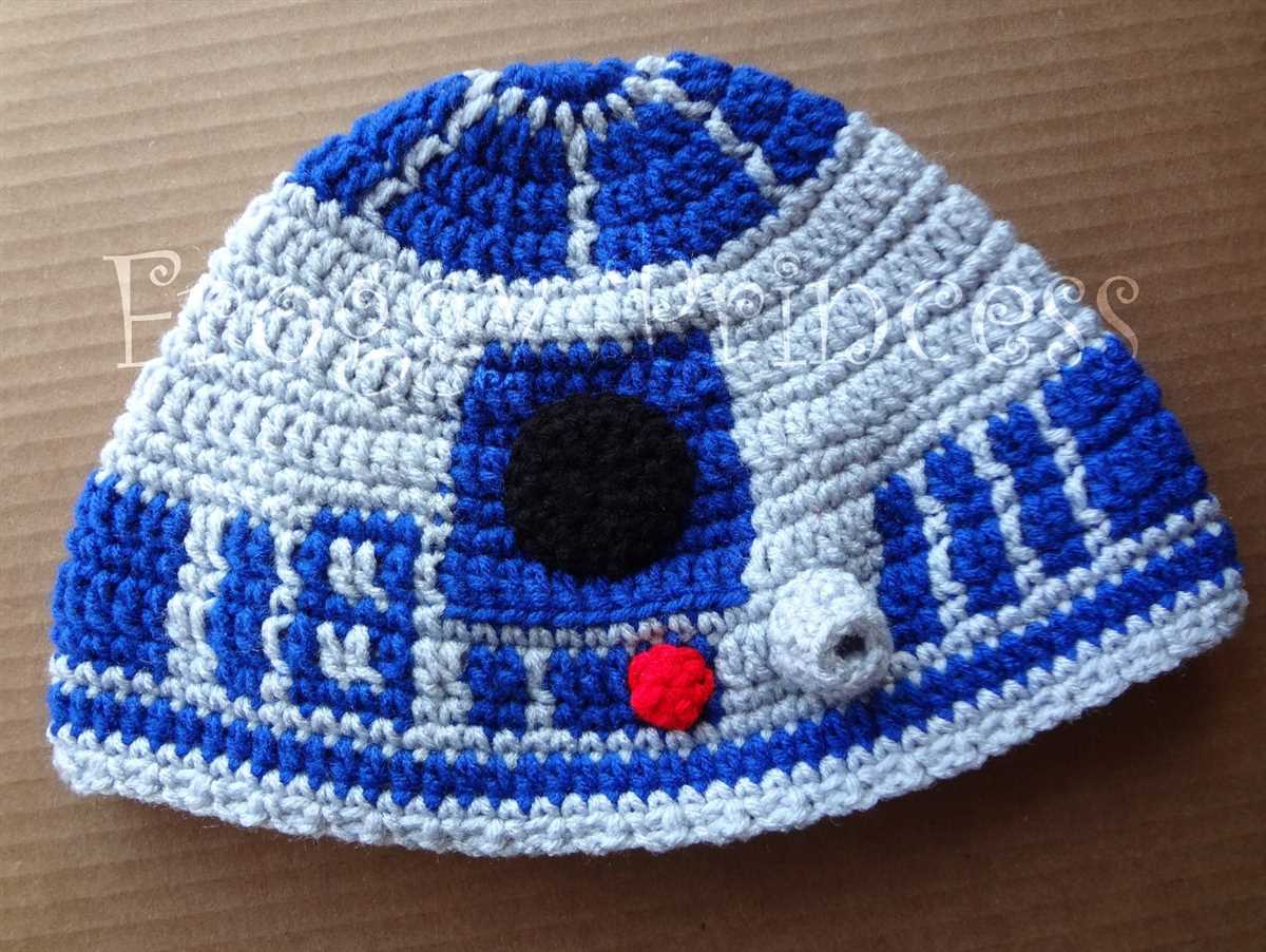 R2d2 knit hat pattern