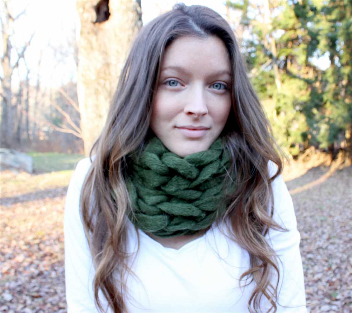 Bulky infinity scarf knitting pattern
