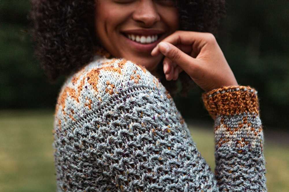 Yoke sweater knit pattern free