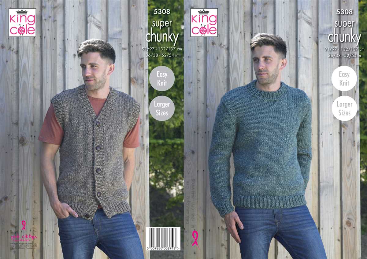Easy men's knit sweater pattern