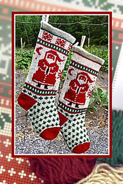 Small knit stocking pattern