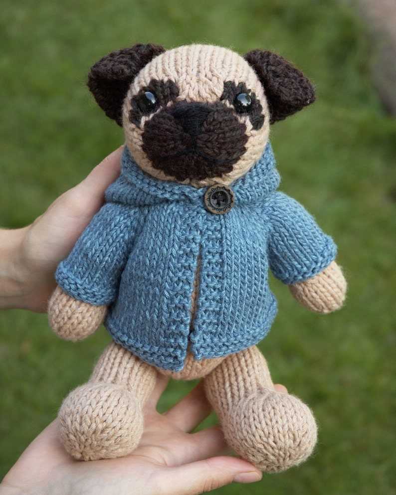 Pug dog knitting pattern