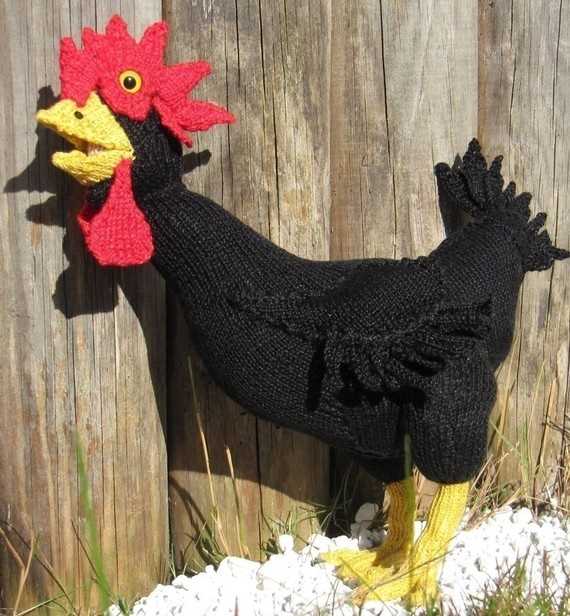 Rooster knitting pattern