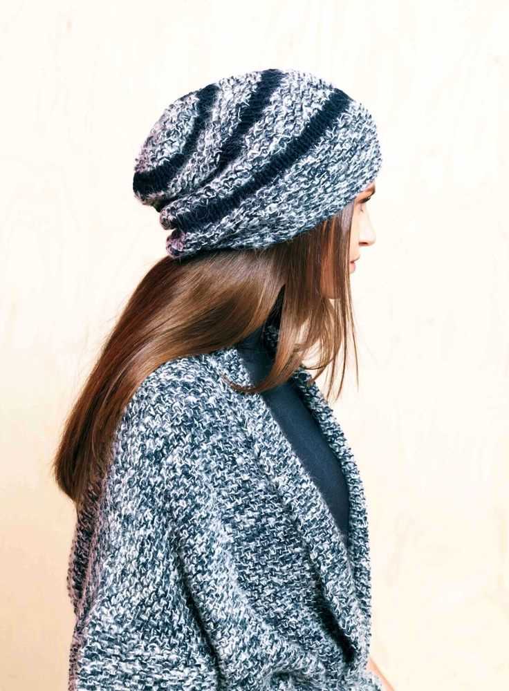 Oversized beanie knitting pattern