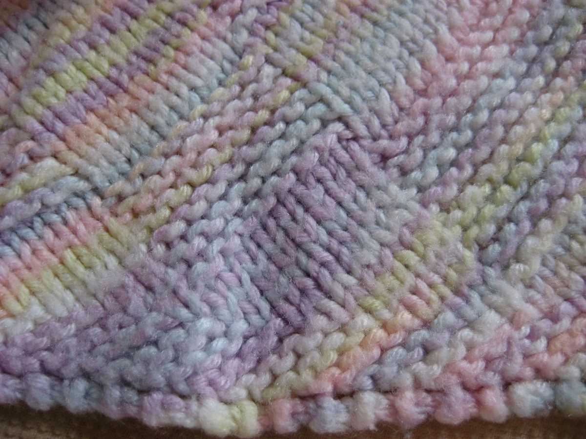Creating a Beautiful Baby Blanket with Knit and Purl Stitches Knit and purl baby blanket pattern