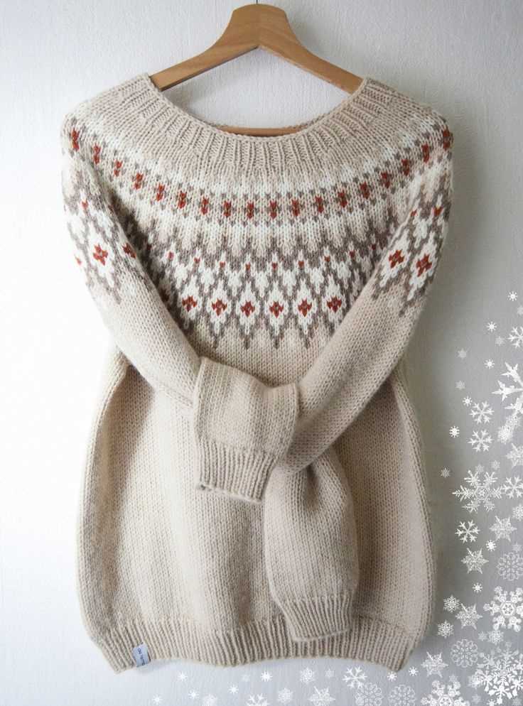 Knit in the round sweater pattern