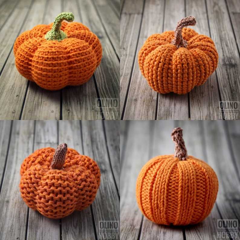 Knitting pattern for a pumpkin