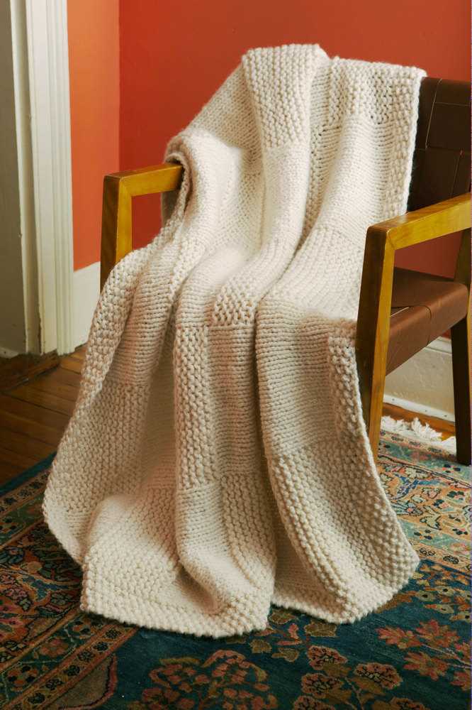Thick and quick blanket pattern knit