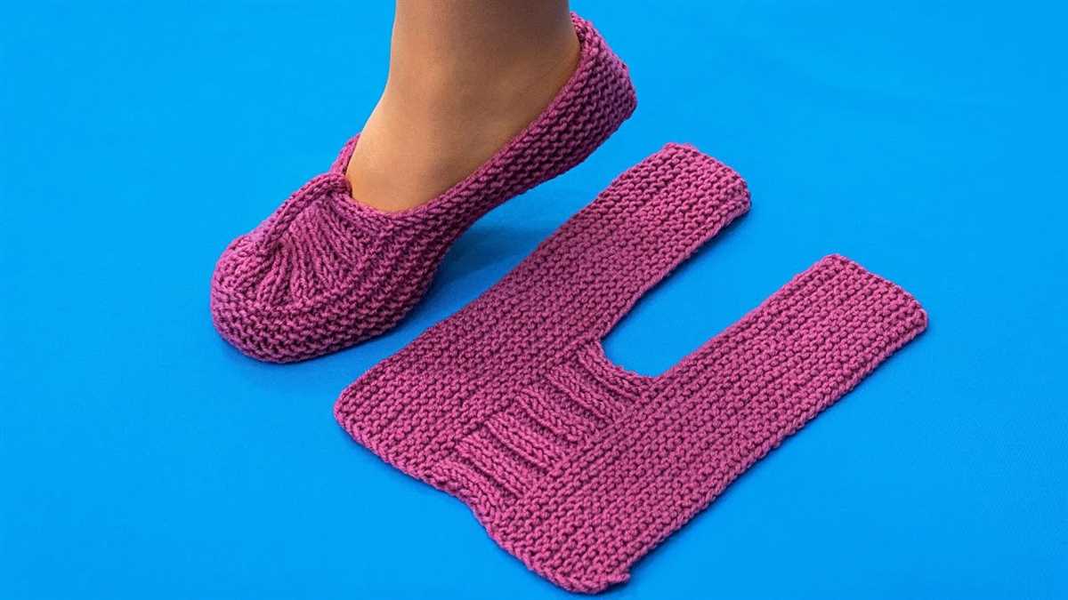 Free knitted slippers pattern