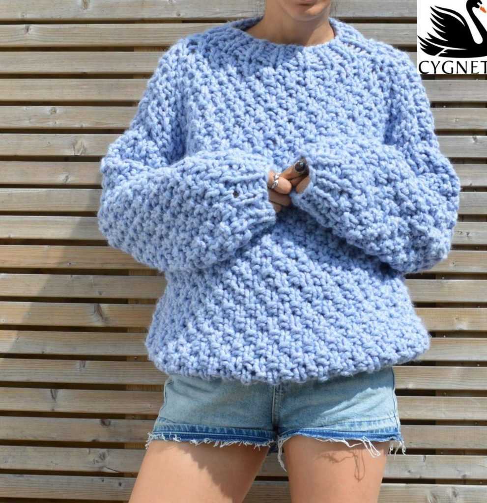 Chunky oversized cardigan knitting pattern