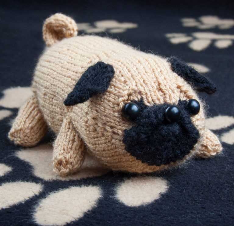 Pug dog knitting pattern