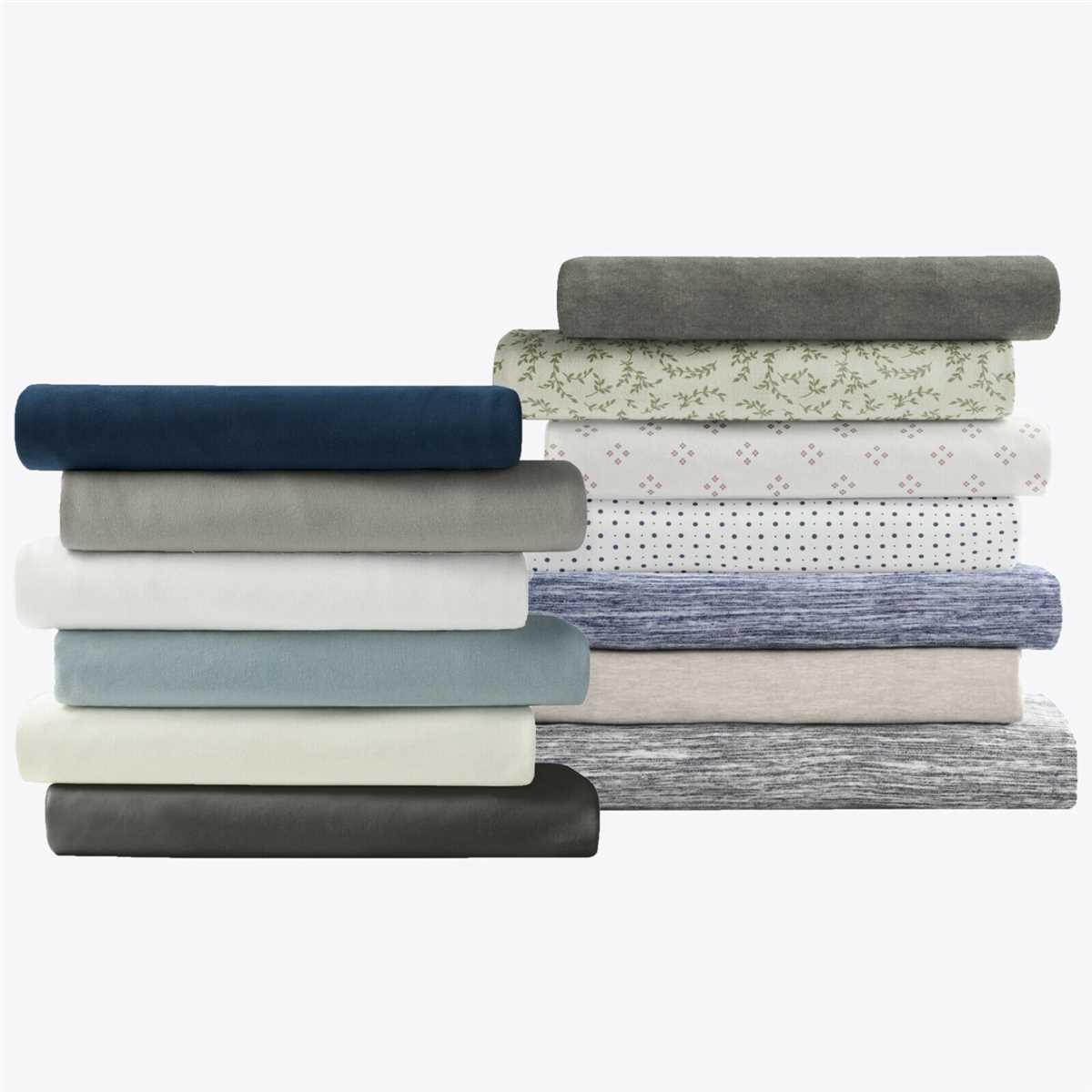 Patterned jersey knit sheets