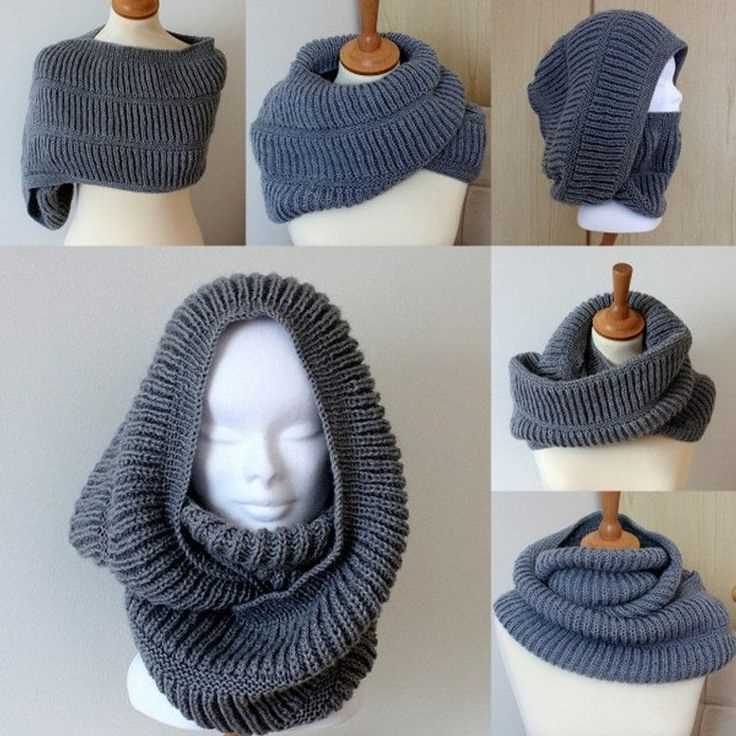 Knitted hooded cowl free pattern