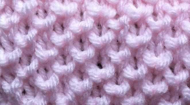 Knit stitch pattern multiple of 6