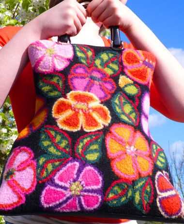 Knit felted market bag pattern