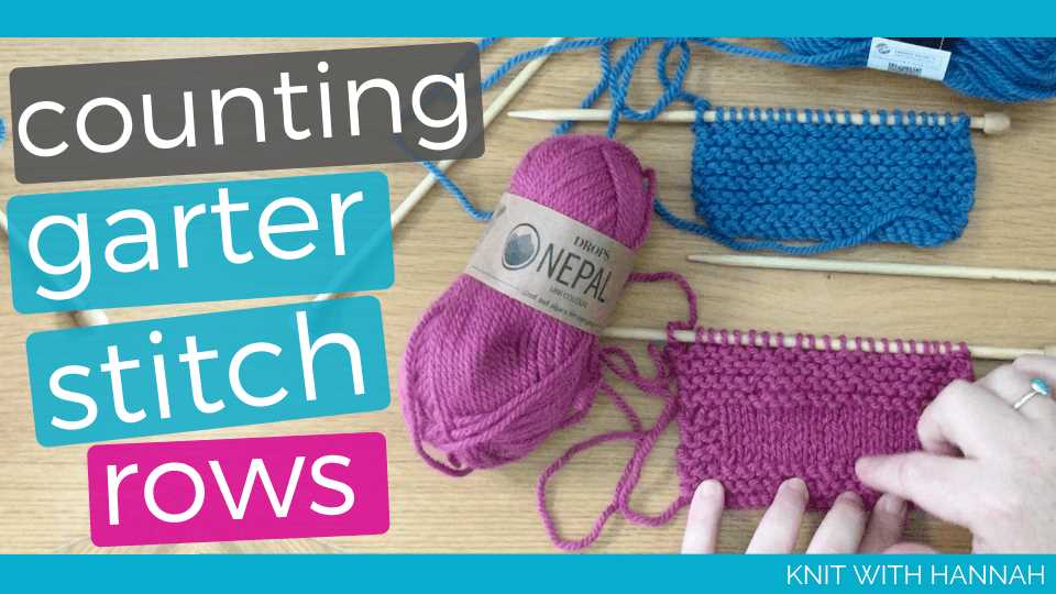What is garter stitch in a knitting pattern