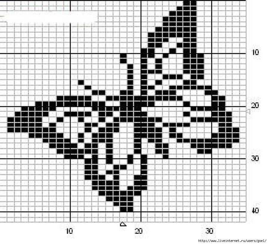 Free knitting pattern for small butterfly