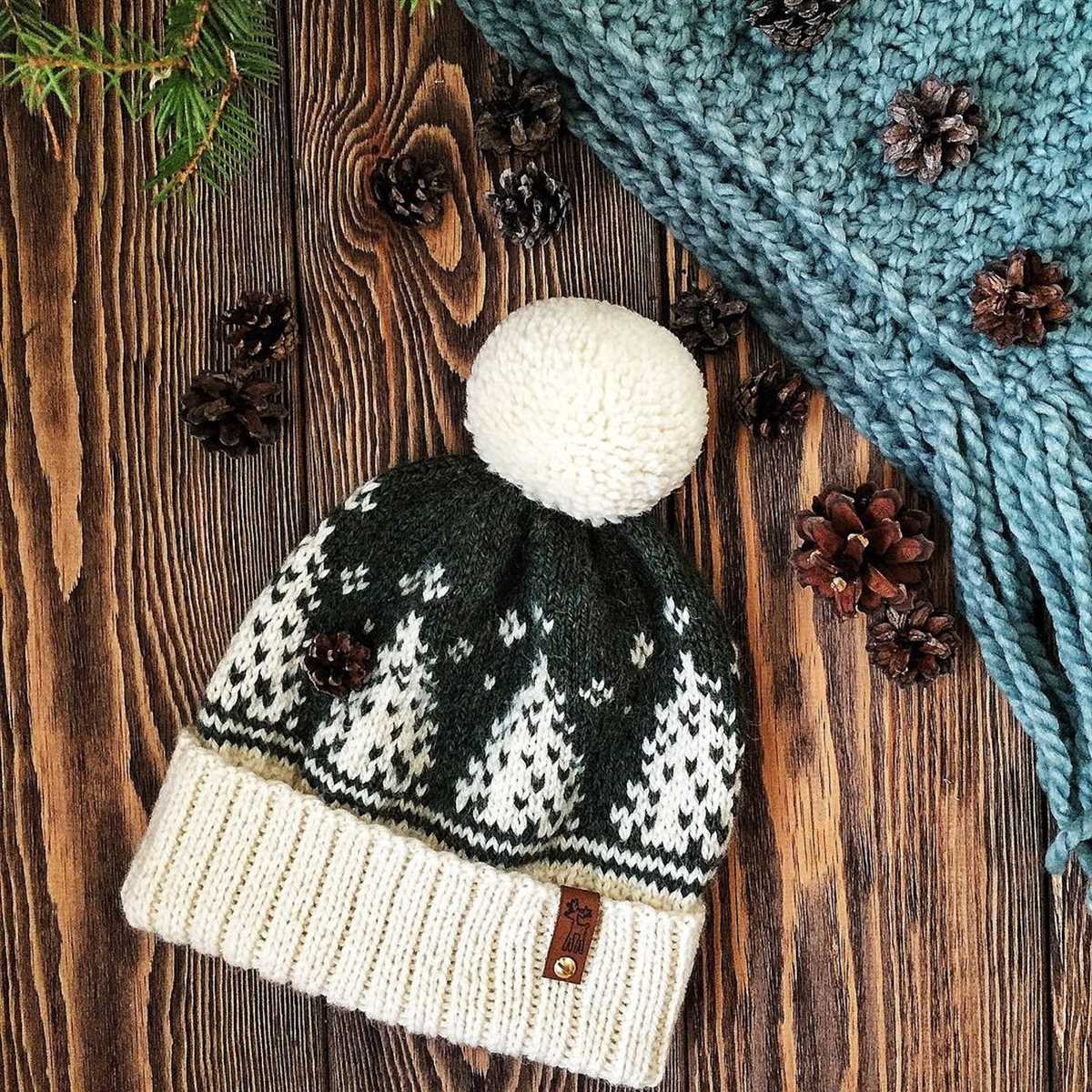 Ice cream hat knitting pattern