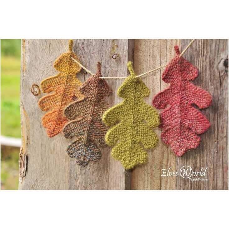 Autumn leaves knitting pattern free