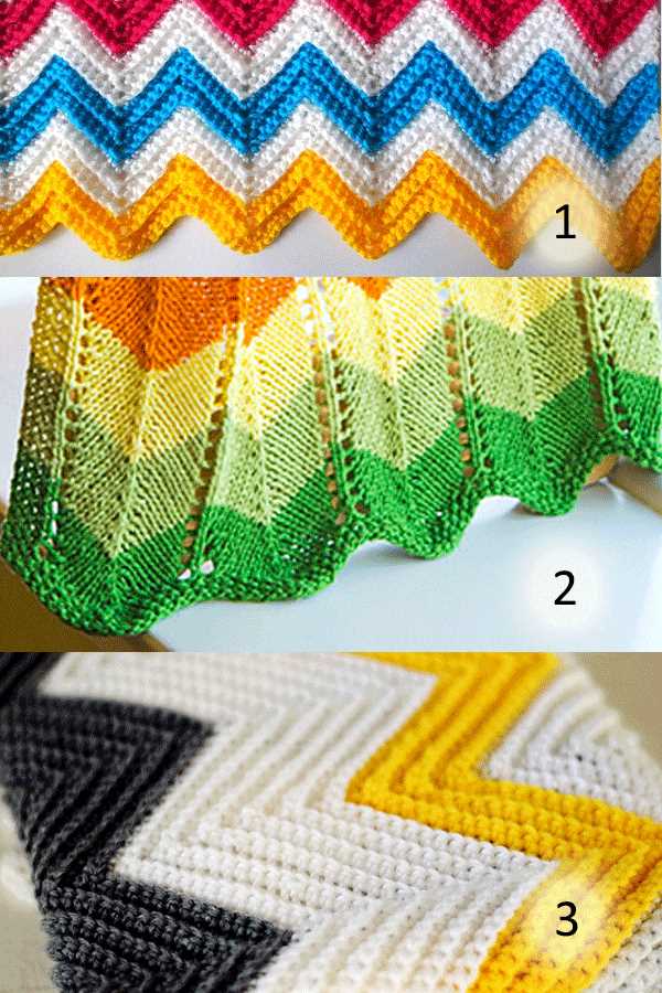 Zig zag blanket knitting pattern