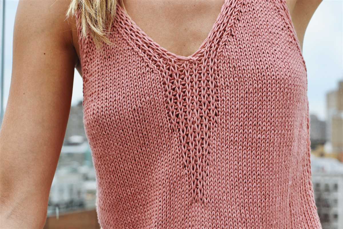 Knit tank top patterns