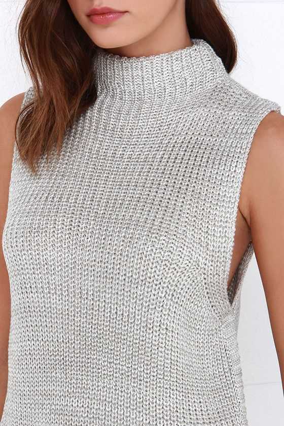 Sleeveless sweater knitting pattern