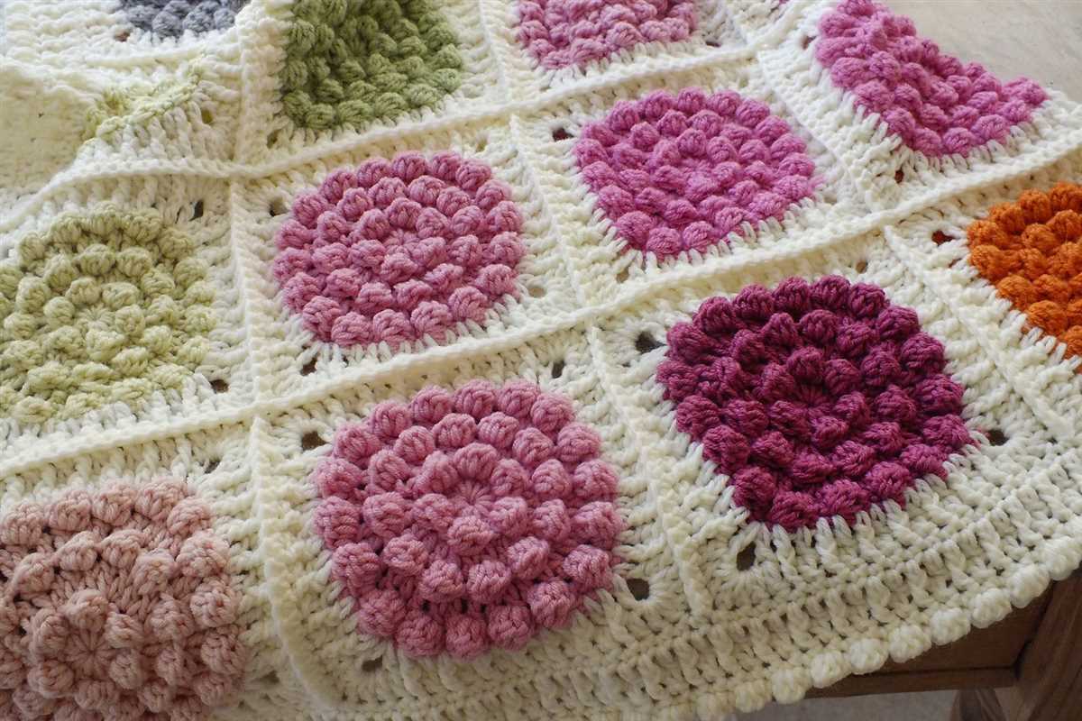 Popcorn blanket knitting pattern