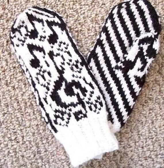 Machine knit mittens free pattern