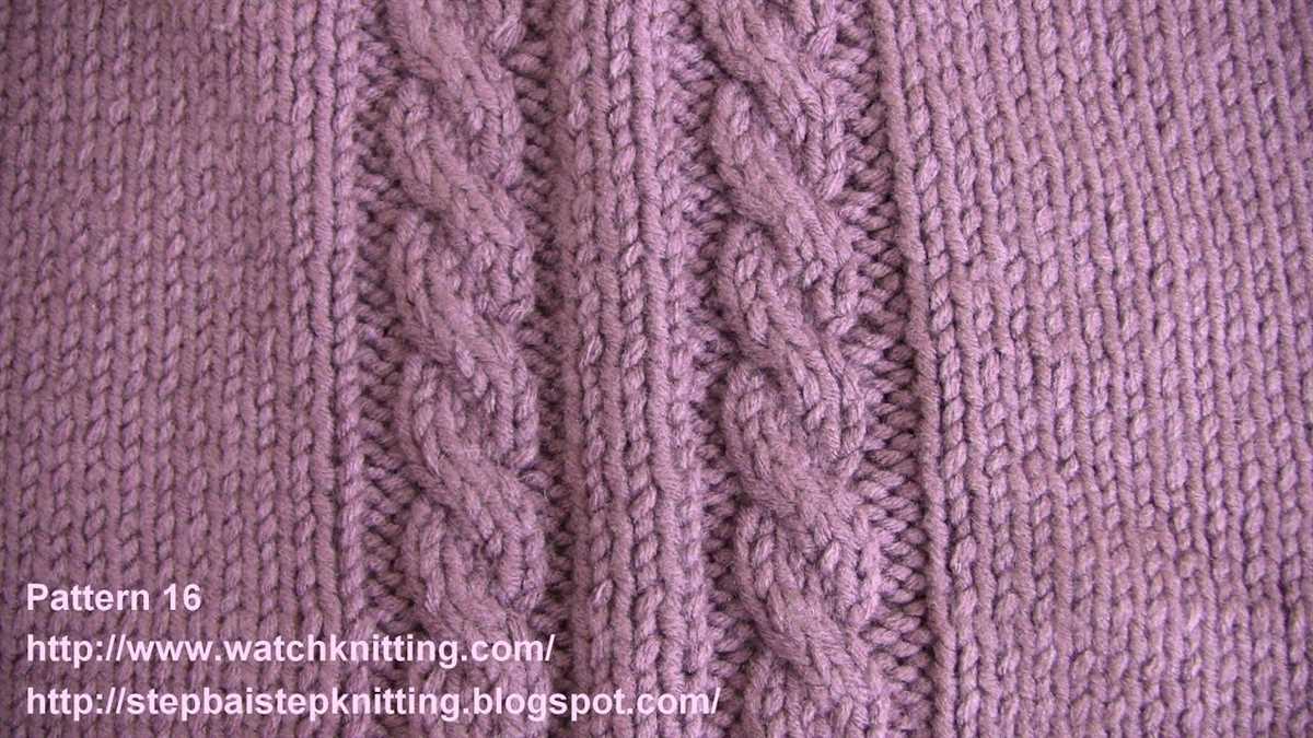 Basic cable knit hat pattern