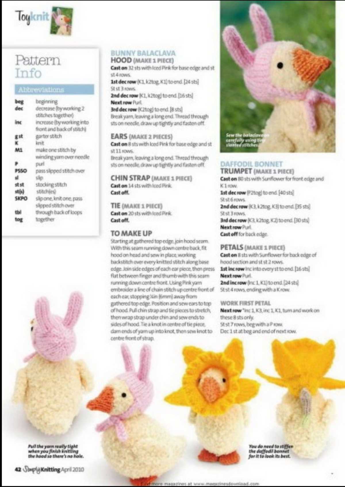 Alan dart easter knitting patterns