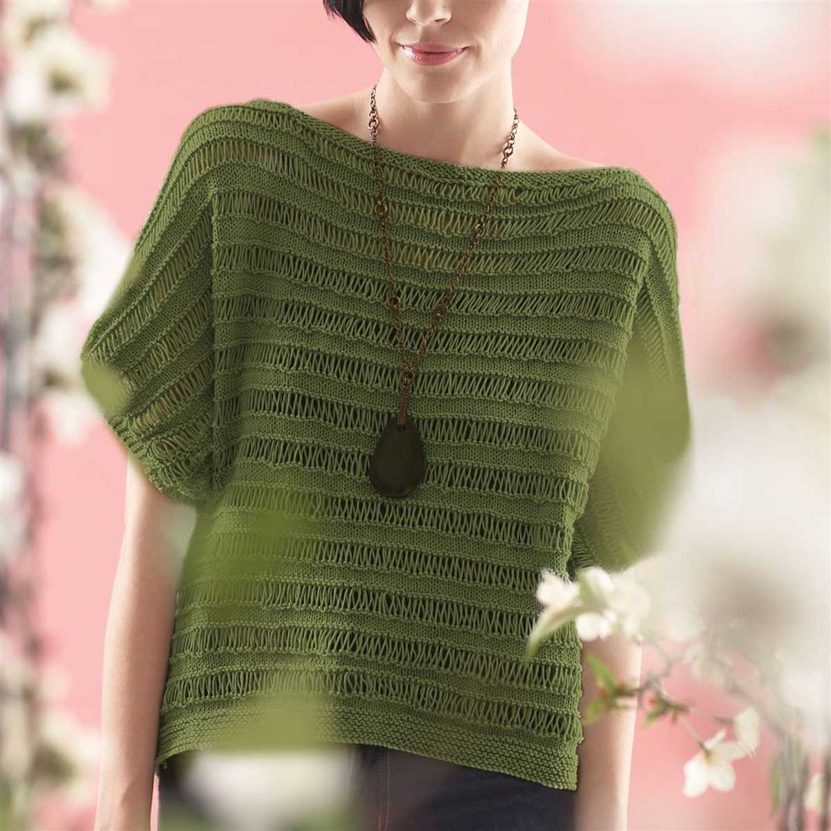 Knitted cotton top patterns