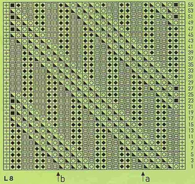 Diagonal knitting stitch patterns