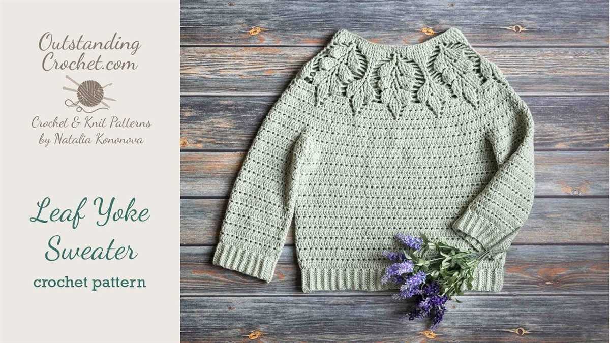 Yoke sweater knit pattern free