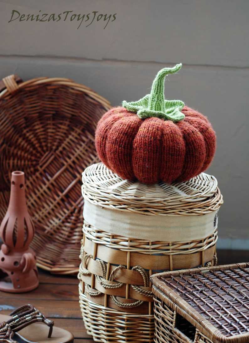 Large pumpkin knitting pattern free