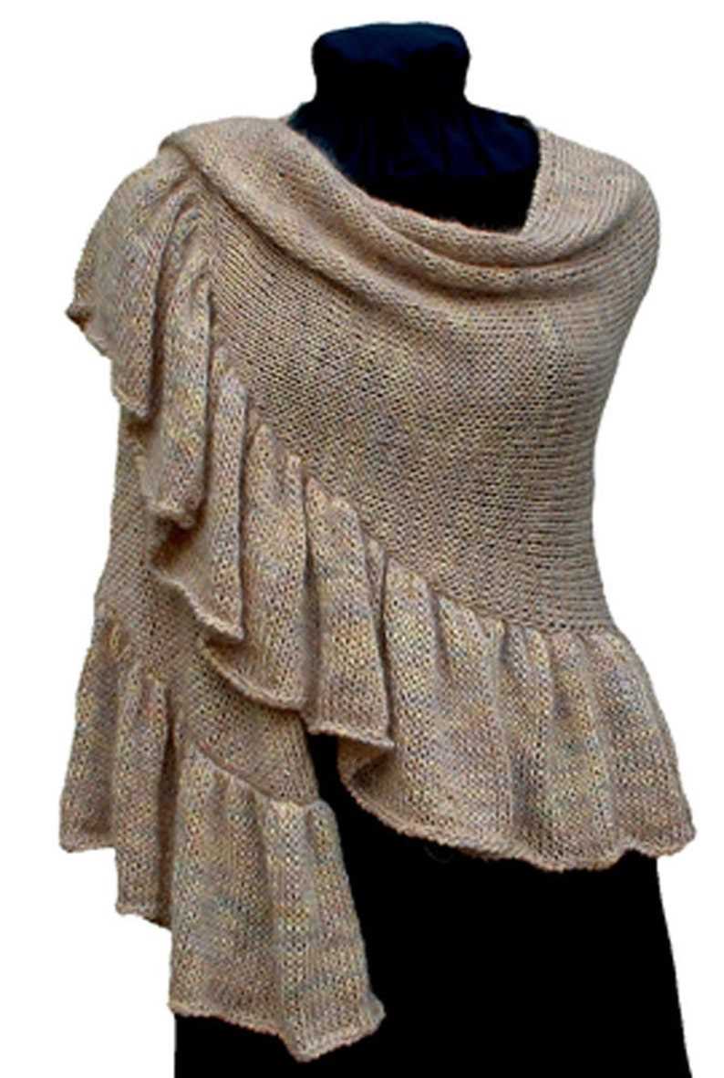 Crescent shawl knitting pattern