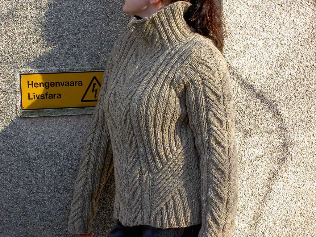 Knit aran sweater free pattern