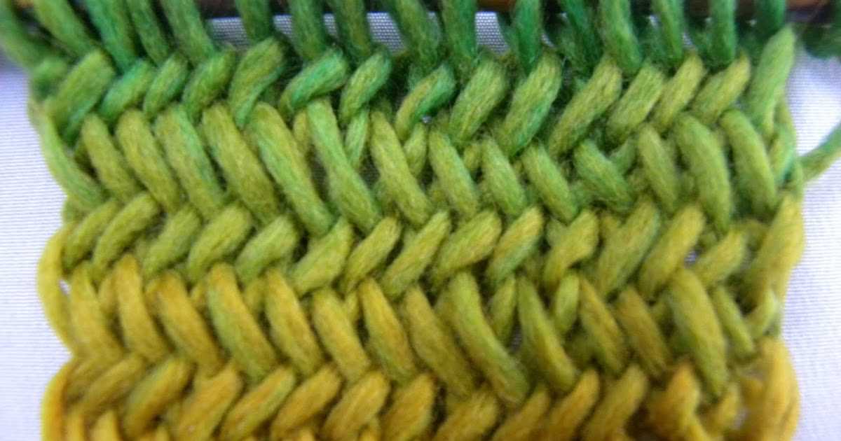 Double yarn knitting patterns