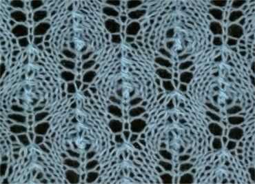 Fir cone knitting pattern