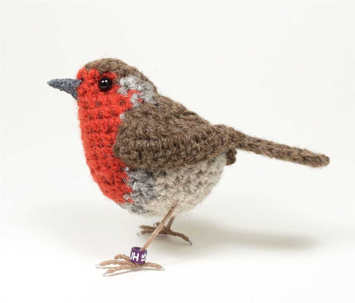 Knitted bird pattern